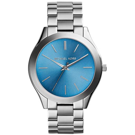 michael kors blauw horloge|michael kors pols horloge.